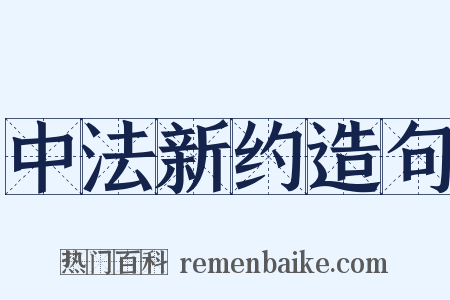 中法新约造句是什么意思的图片